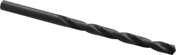 Precision Twist Drill - #2 135° High Speed Steel Jobber Drill - Oxide Finish, Right Hand Cut, Spiral Flute, Straight Shank, 3-7/8" OAL, Split Point - Apex Tool & Supply