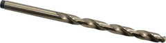 Precision Twist Drill - #3 135° Cobalt Jobber Drill - Oxide/Gold Finish, Right Hand Cut, Spiral Flute, Straight Shank, 3-3/4" OAL, Split Point - Apex Tool & Supply