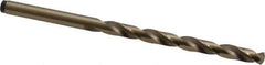 Precision Twist Drill - #14 135° Cobalt Jobber Drill - Oxide/Gold Finish, Right Hand Cut, Spiral Flute, Straight Shank, 3-3/8" OAL, Split Point - Apex Tool & Supply