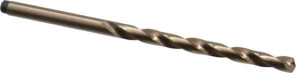 Precision Twist Drill - #19 135° Cobalt Jobber Drill - Oxide/Gold Finish, Right Hand Cut, Spiral Flute, Straight Shank, 3-1/4" OAL, Split Point - Apex Tool & Supply