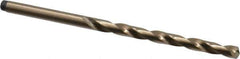 Precision Twist Drill - #19 135° Cobalt Jobber Drill - Oxide/Gold Finish, Right Hand Cut, Spiral Flute, Straight Shank, 3-1/4" OAL, Split Point - Apex Tool & Supply