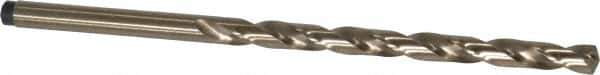 Precision Twist Drill - #20 135° Cobalt Jobber Drill - Oxide/Gold Finish, Right Hand Cut, Spiral Flute, Straight Shank, 3-1/4" OAL, Split Point - Apex Tool & Supply