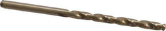 Precision Twist Drill - #22 135° Cobalt Jobber Drill - Oxide/Gold Finish, Right Hand Cut, Spiral Flute, Straight Shank, 3-1/8" OAL, Split Point - Apex Tool & Supply