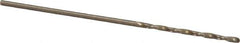 Precision Twist Drill - #65 135° Cobalt Jobber Drill - Oxide/Gold Finish, Right Hand Cut, Spiral Flute, Straight Shank, 1-1/2" OAL, Split Point - Apex Tool & Supply