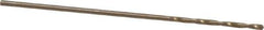 Precision Twist Drill - #67 135° Cobalt Jobber Drill - Oxide/Gold Finish, Right Hand Cut, Spiral Flute, Straight Shank, 1-3/8" OAL, Split Point - Apex Tool & Supply