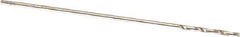 Precision Twist Drill - #77 135° Cobalt Jobber Drill - Oxide/Gold Finish, Right Hand Cut, Spiral Flute, Straight Shank, 7/8" OAL, Split Point - Apex Tool & Supply