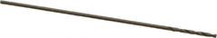 Precision Twist Drill - #80 135° Cobalt Jobber Drill - Oxide/Gold Finish, Right Hand Cut, Spiral Flute, Straight Shank, 3/4" OAL, Split Point - Apex Tool & Supply