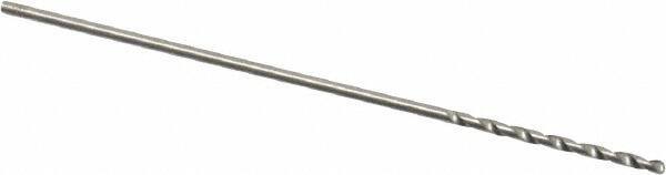 Precision Twist Drill - #71 118° High Speed Steel Jobber Drill - Bright Finish, Right Hand Cut, Spiral Flute, Straight Shank, 1-1/4" OAL, Standard Point - Apex Tool & Supply