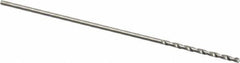 Precision Twist Drill - #71 118° High Speed Steel Jobber Drill - Bright Finish, Right Hand Cut, Spiral Flute, Straight Shank, 1-1/4" OAL, Standard Point - Apex Tool & Supply