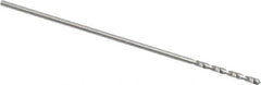 Precision Twist Drill - #77 118° High Speed Steel Jobber Drill - Bright Finish, Right Hand Cut, Spiral Flute, Straight Shank, 7/8" OAL, Standard Point - Apex Tool & Supply