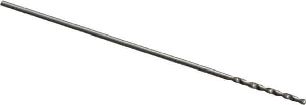 Precision Twist Drill - #78 118° High Speed Steel Jobber Drill - Bright Finish, Right Hand Cut, Spiral Flute, Straight Shank, 7/8" OAL, Standard Point - Apex Tool & Supply