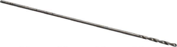 Precision Twist Drill - #80 118° High Speed Steel Jobber Drill - Bright Finish, Right Hand Cut, Spiral Flute, Straight Shank, 3/4" OAL, Standard Point - Apex Tool & Supply