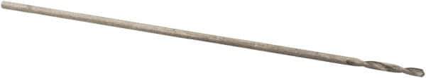 Precision Twist Drill - #81 118° High Speed Steel Jobber Drill - Bright Finish, Right Hand Cut, Spiral Flute, Straight Shank, 3/4" OAL, Standard Point - Apex Tool & Supply