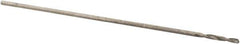 Precision Twist Drill - #81 118° High Speed Steel Jobber Drill - Bright Finish, Right Hand Cut, Spiral Flute, Straight Shank, 3/4" OAL, Standard Point - Apex Tool & Supply