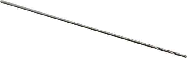 Precision Twist Drill - #86 118° High Speed Steel Jobber Drill - Bright Finish, Right Hand Cut, Spiral Flute, Straight Shank, 3/4" OAL, Standard Point - Apex Tool & Supply
