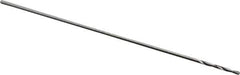 Precision Twist Drill - #86 118° High Speed Steel Jobber Drill - Bright Finish, Right Hand Cut, Spiral Flute, Straight Shank, 3/4" OAL, Standard Point - Apex Tool & Supply