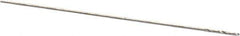 Precision Twist Drill - #90 118° High Speed Steel Jobber Drill - Bright Finish, Right Hand Cut, Spiral Flute, Straight Shank, 3/4" OAL, Standard Point - Apex Tool & Supply