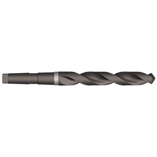 Precision Twist Drill - 1-39/64", 4MT 118° Point High Speed Steel Taper Shank Drill Bit - Apex Tool & Supply