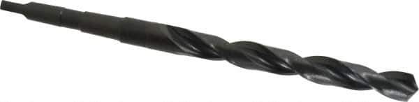 Precision Twist Drill - 9/16", 1MT 118° Point High Speed Steel Taper Shank Drill Bit - Oxide Finish, 4-7/8" Flute Length, 8-1/4" OAL, Spiral Flute, Series S209 - Apex Tool & Supply