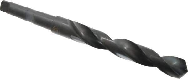 Precision Twist Drill - 1-9/64", 3MT 118° Point High Speed Steel Taper Shank Drill Bit - Oxide Finish, 7-1/4" Flute Length, 11-7/8" OAL, Spiral Flute, Series S209 - Apex Tool & Supply