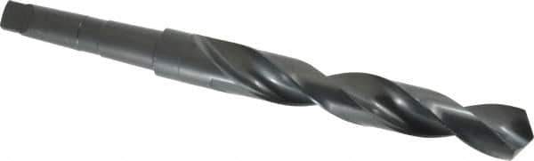 Precision Twist Drill - 1-5/32", 3MT 118° Point High Speed Steel Taper Shank Drill Bit - Oxide Finish, 7-1/4" Flute Length, 11-7/8" OAL, Spiral Flute, Series S209 - Apex Tool & Supply