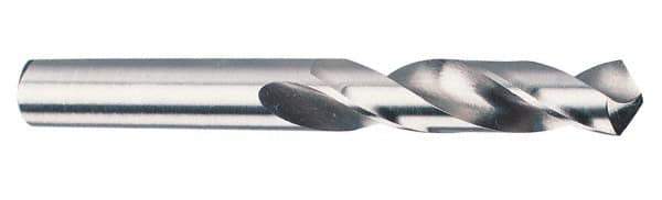 Cleveland - 31/32" 118° Spiral Flute High Speed Steel Screw Machine Drill Bit - Bright Finish, Right Hand Cut, 3-7/8" Flute Length, 5-7/8" OAL, Standard Point, Straight Shank - Apex Tool & Supply