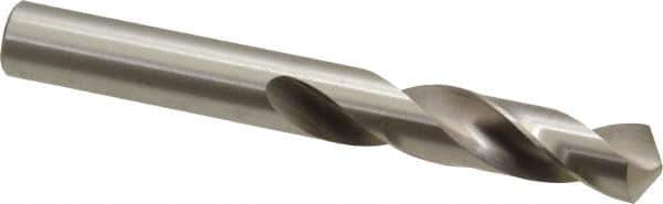 Precision Twist Drill - 13/32" 118° Spiral Flute High Speed Steel Screw Machine Drill Bit - Bright Finish, Right Hand Cut, 1-15/16" Flute Length, 3-5/16" OAL, Standard Point, Straight Shank - Apex Tool & Supply