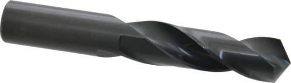 Precision Twist Drill - 15/16" 118° Spiral Flute High Speed Steel Screw Machine Drill Bit - Oxide Finish, Right Hand Cut, 3-3/4" Flute Length, 5-3/4" OAL, Standard Point, Straight Shank - Apex Tool & Supply
