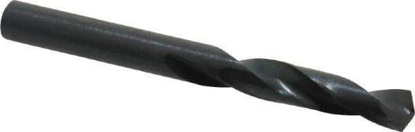 Precision Twist Drill - 0.246" 135° Spiral Flute High Speed Steel Screw Machine Drill Bit - Oxide Finish, Right Hand Cut, 1-3/8" Flute Length, 2-1/2" OAL, Split Point, Straight Shank - Apex Tool & Supply