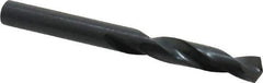 Precision Twist Drill - 0.246" 135° Spiral Flute High Speed Steel Screw Machine Drill Bit - Oxide Finish, Right Hand Cut, 1-3/8" Flute Length, 2-1/2" OAL, Split Point, Straight Shank - Apex Tool & Supply