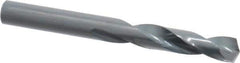 Precision Twist Drill - 0.295" 135° Spiral Flute High Speed Steel Screw Machine Drill Bit - Oxide Finish, Right Hand Cut, 1-9/16" Flute Length, 2-3/4" OAL, Split Point, Straight Shank - Apex Tool & Supply