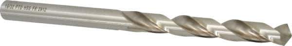 Precision Twist Drill - 19/32", 118° Point, Spiral Flute, High Speed Steel Taper Length Drill Bit - Bright Finish, 4-7/8" Flute Length, 8-3/4" OAL, Series R51 - Apex Tool & Supply