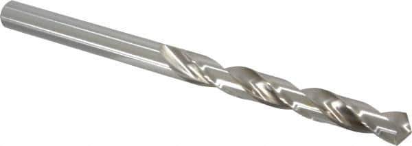 Precision Twist Drill - 5/8", 118° Point, Spiral Flute, High Speed Steel Taper Length Drill Bit - Bright Finish, 4-7/8" Flute Length, 8-3/4" OAL, Series R51 - Apex Tool & Supply