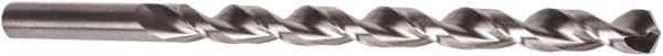 Precision Twist Drill - 21/64", 135° Point, Parabolic Flute, High Speed Steel Taper Length Drill Bit - Bright Finish, 6" Flute Length, 8" OAL, Series QC0860P - Apex Tool & Supply
