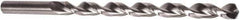 Precision Twist Drill - 13/32", 135° Point, Parabolic Flute, High Speed Steel Taper Length Drill Bit - Bright Finish, 6" Flute Length, 8" OAL, Series QC0860P - Apex Tool & Supply