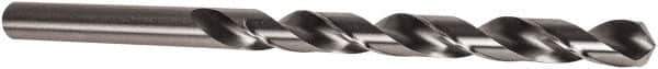 Precision Twist Drill - 0.5709", 118° Point, Spiral Flute, High Speed Steel Taper Length Drill Bit - Bright Finish, 5-11/16" Flute Length, 8-21/32" OAL, Series 5ATL - Apex Tool & Supply