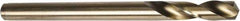 Precision Twist Drill - 7/64" 135° Cobalt Jobber Drill - Oxide/Gold Finish, Right Hand Cut, Spiral Flute, Straight Shank, 2-5/8" OAL, Split Point - Apex Tool & Supply