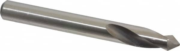 Precision Twist Drill - 3/8" Body Diam, 90°, 3-1/8" OAL, High Speed Steel Spotting Drill - Apex Tool & Supply