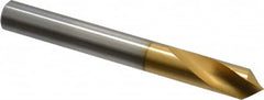 Precision Twist Drill - 3/8" Body Diam, 90°, 3-1/8" OAL, High Speed Steel Spotting Drill - Apex Tool & Supply