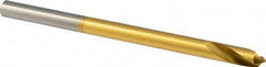 Precision Twist Drill - 1/4" Body Diam, 90°, 4" OAL, High Speed Steel Spotting Drill - Apex Tool & Supply