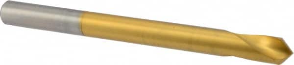 Precision Twist Drill - 1/2" Body Diam, 90°, 6" OAL, High Speed Steel Spotting Drill - Apex Tool & Supply