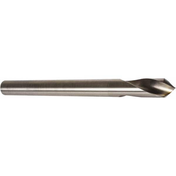 Precision Twist Drill - 1/4" Body Diam, 120°, 4" OAL, High Speed Steel Spotting Drill - Apex Tool & Supply