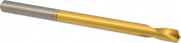Precision Twist Drill - 1/4" Body Diam, 120°, 4" OAL, High Speed Steel Spotting Drill - Apex Tool & Supply