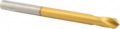 Precision Twist Drill - 3/8" Body Diam, 120°, 5" OAL, High Speed Steel Spotting Drill - Apex Tool & Supply