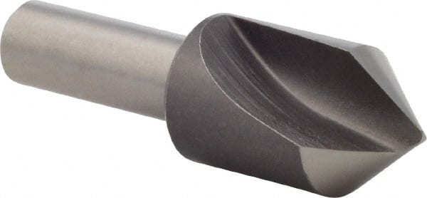Precision Twist Drill - 5/8" Head Diam, 3/8" Shank Diam, 1 Flute 82° High Speed Steel Countersink - Apex Tool & Supply