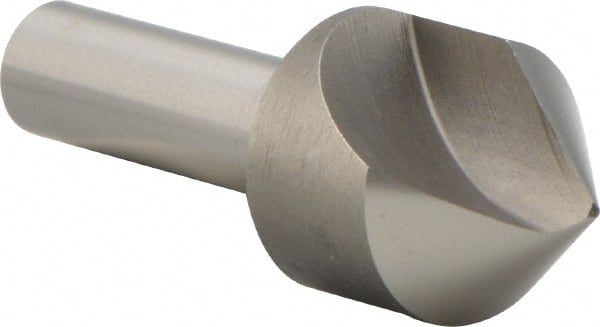 Precision Twist Drill - 1" Head Diam, 1/2" Shank Diam, 1 Flute 82° High Speed Steel Countersink - Apex Tool & Supply