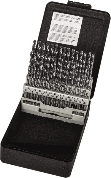 Precision Twist Drill - 118° Point, Bright Finish, High Speed Steel Jobber Length Drill Bit Set - Apex Tool & Supply