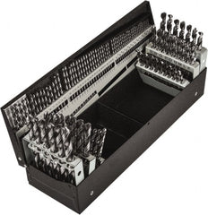 Precision Twist Drill - 1/16 to 1/2", 118° Point, Bright Finish, High Speed Steel Jobber Length Drill Bit Set - Apex Tool & Supply