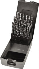 Precision Twist Drill - 1/16 to 1/2", 118° Point, Bright Finish, High Speed Steel Jobber Length Drill Bit Set - Apex Tool & Supply