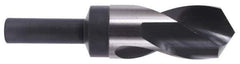 Precision Twist Drill - 1-15/16" Drill, 118° Point, High Speed Steel Silver Deming & Reduced Shank Drill Bit - Bright Finish, 6" OAL, Straight Shank, 3" Flute Length, Right Hand Cut, Standard Point, Spiral Flute, Regular Spiral - Apex Tool & Supply